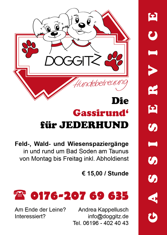 DOGGITZ mobile Hundebetreuung | Gassiservice mit Abholdienst